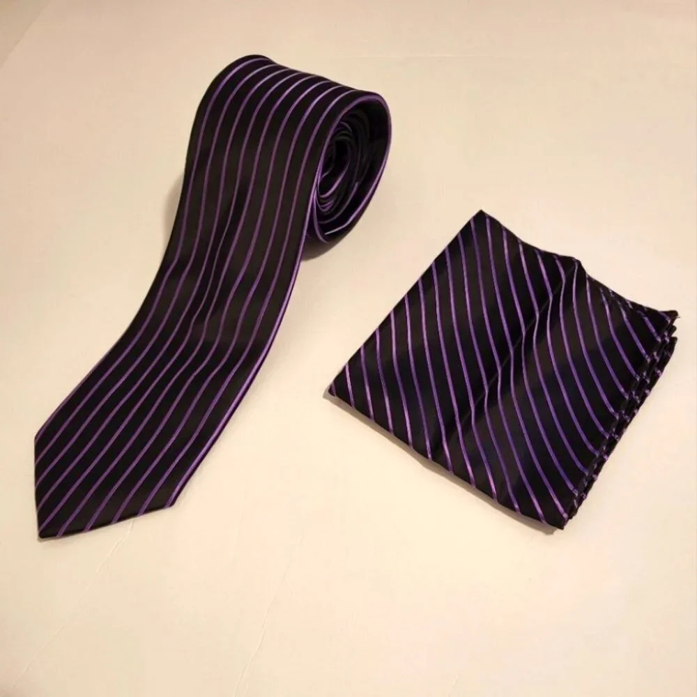 Men's Necktie Handkerchief Set by Stacy Adams